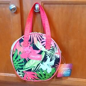 New Emma & Chloe Insulated Tropical Lunch Tote